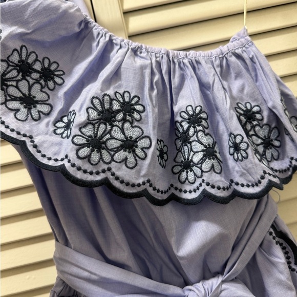 KATE SPADE Daisy Embroidered One Shoulder Romper - Picture 6 of 13